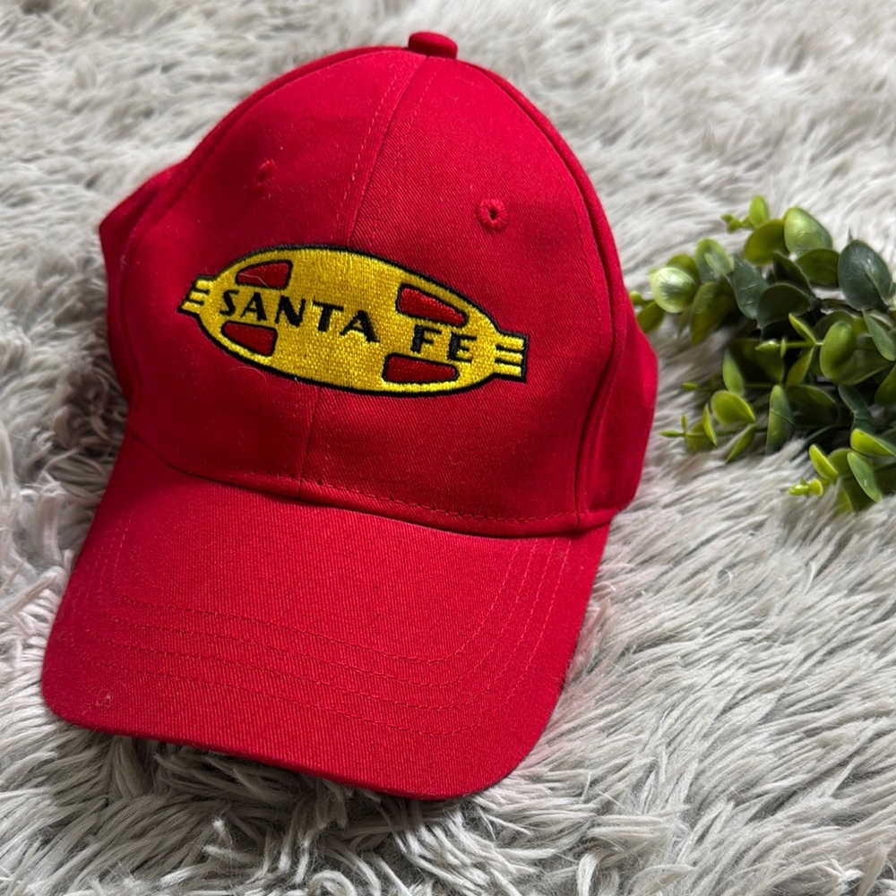 Red Santa Fe railroad Baseball Cap for kids
